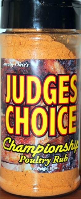 * Smoky Okie's JUDGES CHOICE Championship Poultry Rub 10oz.